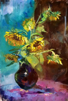 Napraforgók 70x50